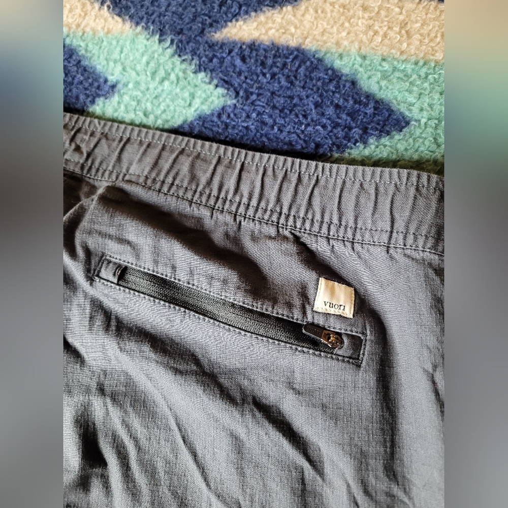 Vuori Ripstop Pants Joggers Size Large Gray Drawstring 34x28 Hiking Outdoor Gym - Picture 7 of 9